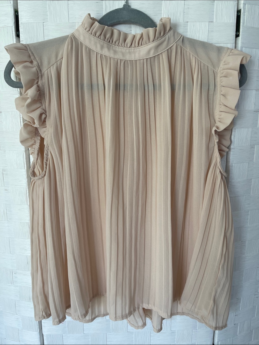 Mele E Pere Princess Babydoll Peach Ruffle Top